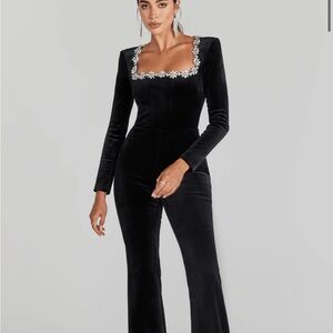 Nadine Merabi Black Kimberly Jumpsuit